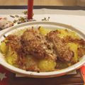 Diots au vin blanc et son gratin