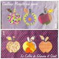 Couture : Couverture patchwork du challenge Margotte (Partie 1 : les 3 pommes)