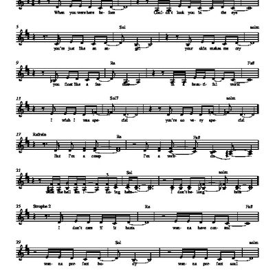 Ressources partitions de chansons