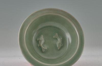 Double Fish Dish, Longquan celadon, Southern Song—Yuan dynasty (1127-1368)
