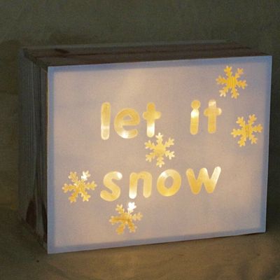 #DIY : Caisson lumineux "Let It Snow"