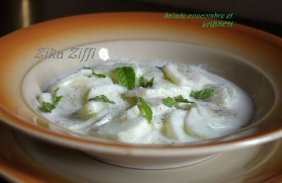 SALADE DE CONCOMBRE AU LABNEH (LABNE)/ FAIT MAISON