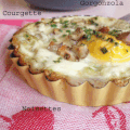 Tartelette courgette, gorgonzola et noisette (comme un oeuf cocotte)