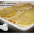 Gratin de pommes de terre au camembert