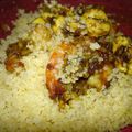 Curry de crevettes au couscous