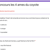 concours les 4 ames du coyote