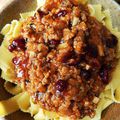 Spaghettis bolognaise cranberries 