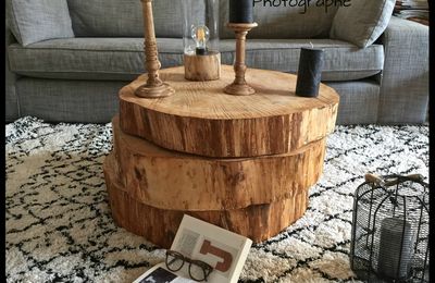 1, 2, 3 rondins font une table basse