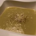 Soupe de poireaux et pois chiches