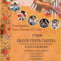 Cartel de la fiesta campera de l’Ascension à Saint-Etienne du Grès…