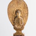Seated Buddha with a Flaming Nimbus, 5th Century