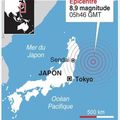 Le tremblement de terre au Japon