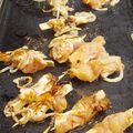 Brochettes de poulet au miel 