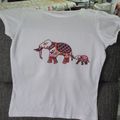 tea shirt éléphant terminé 