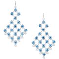  A Pair of Aquamarine and Diamond Ear Pendants, Aletto Bros.