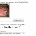 Mettre le diaporama de vos albums photos dans un article