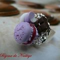 Collection bijoux Macaron Violette chocolat