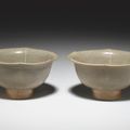 A pair of Yaozhou celadon flower-form bowls, Northern Song dynasty, 11th century