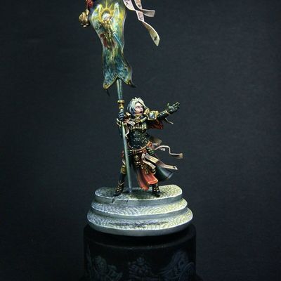 Painted miniatures for sale (Flower Knight and Battle Sister)