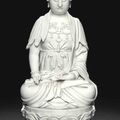 A Dehua figure of the seated Buddha, 18th-19th century