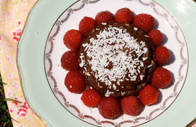 Petits gâteaux énergie chocolat-framboises (cru, vegan)