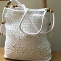 sac blanc en crochet 