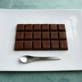 tablette de chocolat diététique maison mi-mousse mi-gâteau au psyllium (sans sucre)
