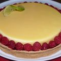 Tarte mousse de citron-framboise