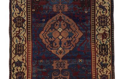 Medallion Carpet with White-ground Border, Turkish, Ottoman period, late 17th–mid-18th century