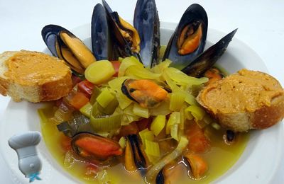 Soupe de moules façon bouillabaisse