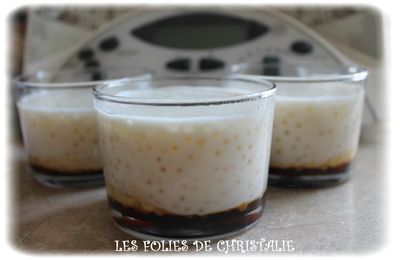 Entremets coco caramel aux perles du Japon ( Thermomix ou pas )