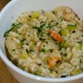 Risotto gambas et courgettes