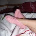 des petits chaussons... tricotés...