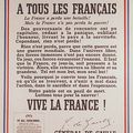 Appel à la résistance par le général de Gaulle