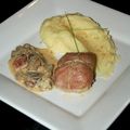 Paupiettes de porc à la sauce aux champignons