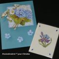 Echange ATC brodée Fleurs de Printemps Chez Lolotte !