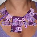 Collier BELLE violet