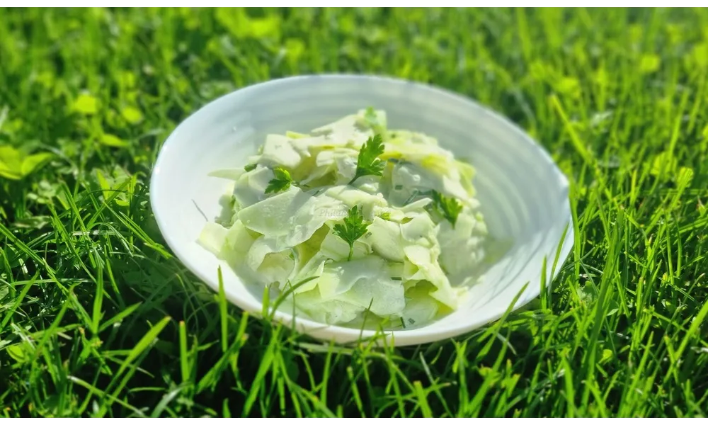 Salade de christophine à la crème