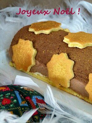 Bûche aux trois chocolats