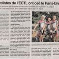 Article Ouest France du 27/08