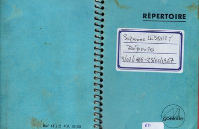 Les dépenses de ma mère Suzanne: carnet n°60 entre juillet 1966 et février 1967