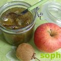 Confiture de kiwis et de pommes