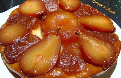 Tatin aux pommes et poires au vin