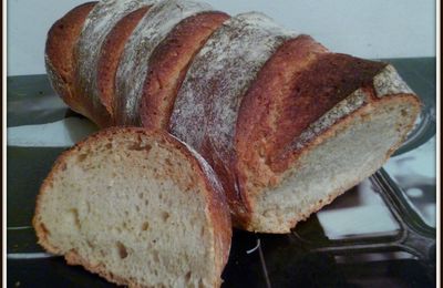 Pain blanc au levain fermentescible