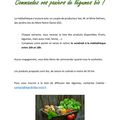 Nouveauté : Commandez vos paniers de légumes bio !