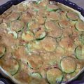 Quiche au poulet, au poivron et à la courgette