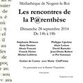 Venez rencontrer les Auteurs à la médiathèque dimanche 28 septembre !