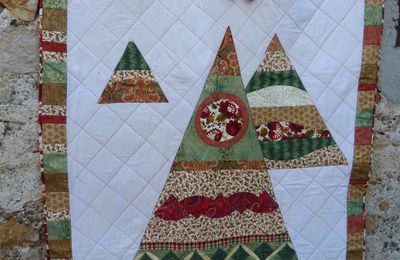 mon sapin de Noël en patchwork : défi déstockage et boulet