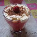 Verrine tiramisu framboises