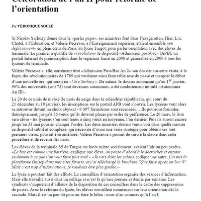 Article dans Libération